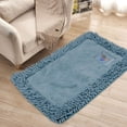 thumbnail image 3 of Tarente Cotton Chenille Floor Mat Carpet Home Bathroom Water Absorption Non-slip Mat(Dark Gray), 3 of 7