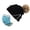 Black, variant on Women's Summer Outdoor Travel Essentials Accessories Beanie Hats for Women Solid Stitching Outdoor Plush Hats Crochet Knit Beanie Cap Button Peaked Cap