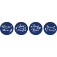 thumbnail image 2 of Darling Souvenir Candy&nbsp;Chocolate Labels 190 Pcs Bridal Shower Theme Stickers-Navy Blue, 2 of 2