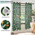 thumbnail image 3 of Yayeee Window Curtains Set of 2 for Living Room Light Filtering 63"x52", Flourish Flowers Pattern, 3 of 7