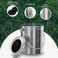 thumbnail image 4 of Utopia Kitchen Indoor Compost Bin Kitchen, Odorless Composting with Charcoal Filter, 1.3 Gallon Stainless Steel Large Composter for Countertop & Unde, 4 of 6