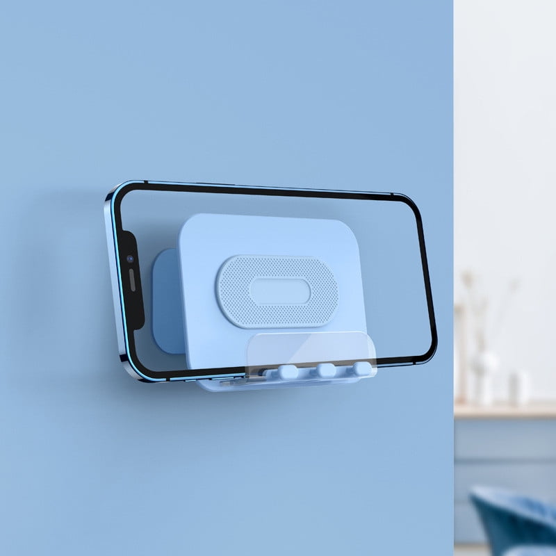Wall Phone Holder, Adhesive Wall Mount Phone Holder, Adjustable Angle