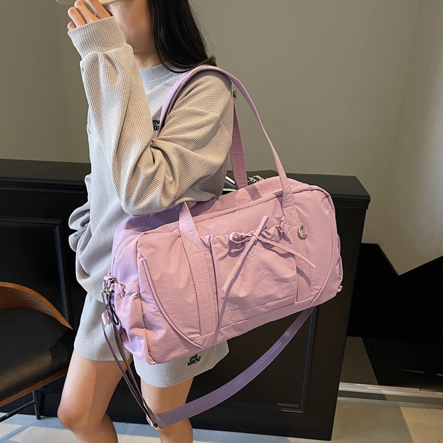 URSOFINE Gym Bag for Women and Men, Waterproof Duffle Travel Bag, Lightweight Carryon Gymbag for Airplane Travel, Trip, Gym, Yoga，Sports, Gyms and Weekend Getaway