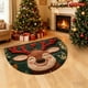 thumbnail image 5 of Alfombra de baño de terciopelo con cristales navideños | Alfombra antideslizante de poliéster multicolor | Alfombra de entrada suave, cálida y aislante del calor | Alfombra antideslizante duradera, 5 of 6