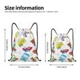 thumbnail image 4 of Drawstring Backpack - Cute Transport Splash Proof Small Drawstring Gym Bag for Women Men, Cinch Sports String Bag Backpack for Travel Swimming Beach, 4 of 8