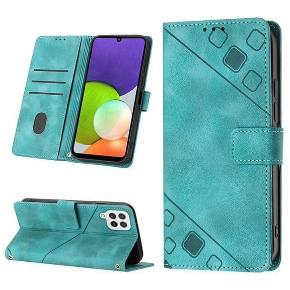 Case for Samsung Galaxy A22 4G Magnetic Leather Wallet Flip Cover Card Holder