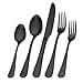 thumbnail image 3 of Matte Black Silverware Set,SHAREcOOK Satin Finish 40-Piece Stainless Steel Flatware Set,Kitchen Utensil Set Service for 8,Tableware cutlery Set for Home and Restaurant, Dishwasher Safe, 3 of 4