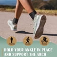 thumbnail image 3 of 2 Pairs Ankle Brace Compression Sleeves - 8-15 mmhg Open Toe Compression Socks with Arch Support for Women & Men , Relief for Swelling, Plantar Fasciitis, and Sprains – Step into Comfort and Stability, 3 of 6