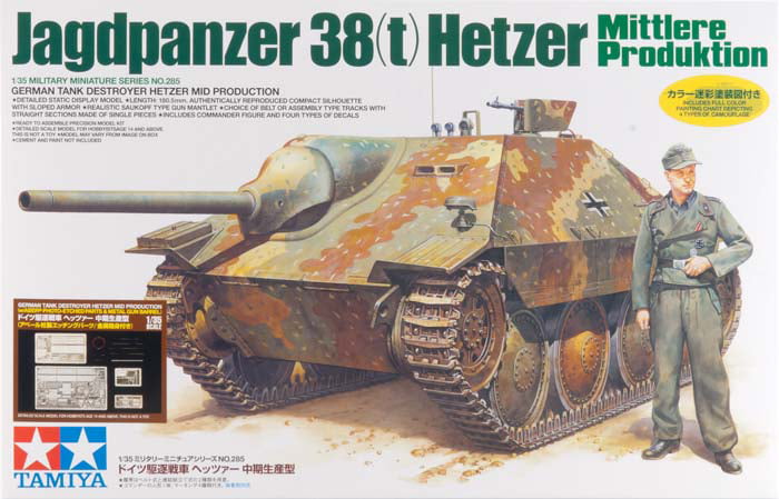 'Hetzer' Mid Productio t 1:35 Jagdpanzer 38 Tamiya 35285 
