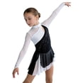 thumbnail image 4 of TSSOE Children Girls Figure Ice Skating Dress Gymnastics Lyrical Dance Latin Jazz Competitions Outfit Dancewear White 16, 4 of 6