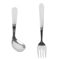thumbnail image 1 of BESTYASH 1 Set Adaptive Utensil Stainless Steel for Easy Use for Limited Upper Body Movement Eating Practice, 1 of 8