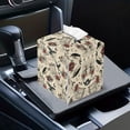 thumbnail image 6 of Yuyamidu Gothic Bathroom Tissue Box Cover for Napkin Facial Paper Modern Decorative PU Leather Square Tissue Box Case Organizer Holder for Bathroom Vanity Countertop, Night Stands, 6 of 8
