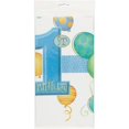thumbnail image 1 of Unique Party - Mantel Diseño Globos de Plástico 1er Cumpleaños (Azul, Blanco), 1 of 2