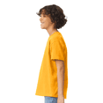 thumbnail image 4 of Gildan Youth Ultra Cotton T-Shirt, Youth Crewneck T-Shirt, Cotton Kids Short Sleeve Tee, Gold, XL, 4 of 5