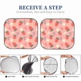 thumbnail image 6 of Haiem Strawberry Floral Car Windshield Sun Shade (2 Pieces) Foldable Windshield Sun Shade Car Accessories for Truck SUV Pickup-Large, 6 of 7