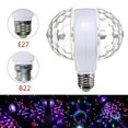 thumbnail image 3 of B22 E27 6W doble ed LED etapa RGB luz giratoria lámpara karaoke fiesta DJ decoración, 3 of 7