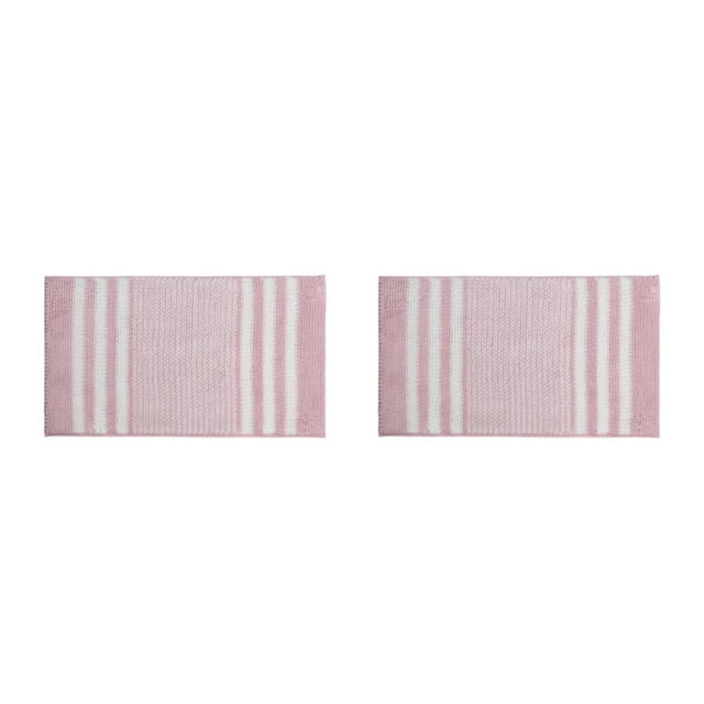 Alfombra de Baño Bearachild Fibre Classic Suave Antideslizante Rosa 2Conjunto