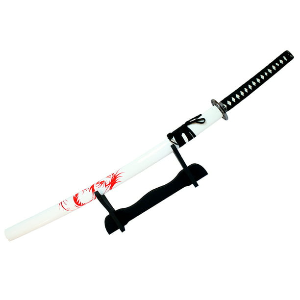 Defender Deluxe 41' White Collectible Samurai Ninja with Stand Good Quality -