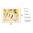 thumbnail image 2 of Mademoiselle Eglantine’s Troupe - Vintage Dance Poster by Henri de Toulouse-Lautrec c.1896 - Master Art Print (Unframed) 9in x 12in, 2 of 4