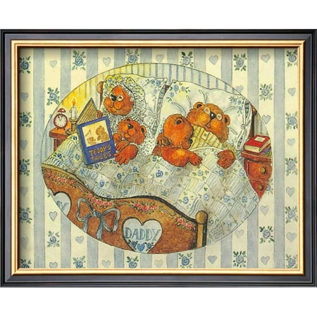 Terry Teddies - Teddy Bears at Home III Framed Art Print Wall Art By P. Terry - 13x11