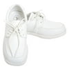 White Lace Up Oxford Rubber Sole Christening Shoe Toddler Boy 7