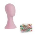 thumbnail image 3 of lionlar Hat Display Head Hat Rack Mannequin Head for Making Beauty Salon Styling pink, 3 of 9