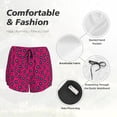 thumbnail image 4 of Hirioo Floral Colorful for Women's Double Layer Athletic Shorts High-Performance Gym Shorts with Inner Pocket, Elastic Waistband-Large, 4 of 7