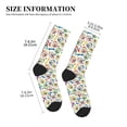thumbnail image 3 of Xecao Cartoon Labrador Retriever Print Crew Socks for Men and Women, Men's Soft Moisture-wicking Sock, 3 of 7