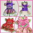 thumbnail image 5 of SPRING PARK Pet Dog Clothes Chinese Style Tang Skirt Dress Puppy Party Festival Costume Chihuahua, 5 of 7