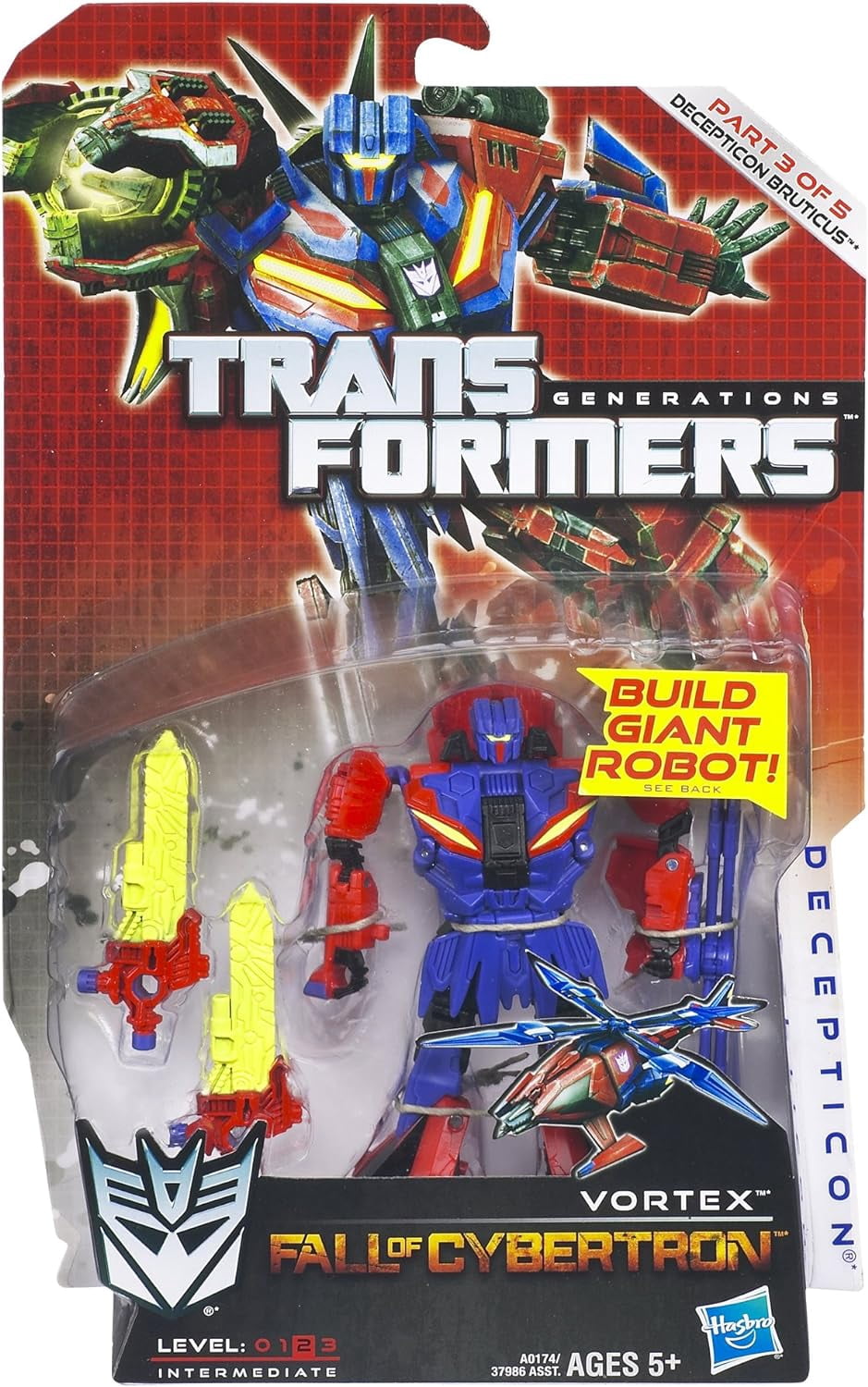 Transformers Generations Fall of Cybertron Deluxe Class Vortex Figure