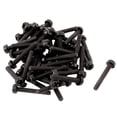 thumbnail image 1 of Unique Bargains Vis de Machine à Tête Croisée en Nylon M3 x 20mm Noir 50 Pcs, 1 of 2