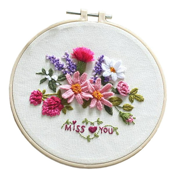 Easy Floral Embroidery Starter Cross Stitch Beginners s 
