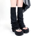 thumbnail image 6 of Punk Flared Leg Warmer Subcultures Leg Sleeves Gotik Baggy Cuffs Ankle Heap Socks Middle Tube Socks for Womens Gifts, 6 of 8