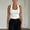 White, variant on Morttic Women's Solid Color Ribbed Square Neck Sleeveless Tank – Slim Fit Basic Cami, Casual & Workout Layering Essential White,S