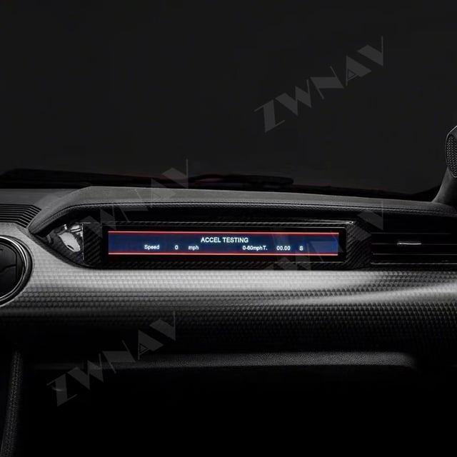 Aotsr Co-pilot display screen Speed data display racing instrument Suitable for Ford Mustang 2015-2023 Co-pilot multimedia screen Car radio
