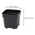 thumbnail image 2 of WHAMVOX 30Pcs Simple Design Plastic Deep Nursery Pots for Balcony and Patio 2.55X2.55X2.55In, 2 of 8