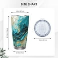 thumbnail image 4 of Lsque Abstract Ocean Currents Pattern 20oz Car Cup with Lid and Straw, Insulated Coffee Cup with Straw Topper, Spill Proof Travel Coffee Mug, Stainless Steel Tumble-Straw Two-piece Set, 4 of 8