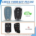 thumbnail image 2 of Key Fob Cover Compatible with Chevrolet Equinox Bolt Trax Sonic Blazer Trailblazer Traverse Cruze Keychain Case Holder Protector,Gold-Blue, 2 of 6