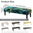 thumbnail image 7 of Whosucclay Tropical Palm Leaf Print Dining Room Bench Covers Rectangle Bench Seat Protector Universal Bench Seat Cushion Slipcovers for Dining Room, Living Room, Bedroom, Kitchen, 7 of 7