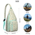 thumbnail image 3 of Bumble Bee Sling Backpack – Cute Honeycomb Print Crossbody Bag, Lightweight & Durable Shoulder Pack for Travel, Hiking, Commuting & Daily Essentials, 3 of 4