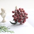 thumbnail image 1 of Imitación de acebo, frutos lúcidos, ramas cortas, frutos rojos, adornos para sala de estar, decoración navideña para festivales de primavera, accesorios para arreglos florales, bayas de imitación, 1 of 6