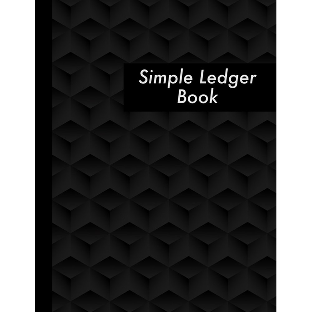 Simple Ledger Book Large Black Simple Ledger 120 Pages Perfect