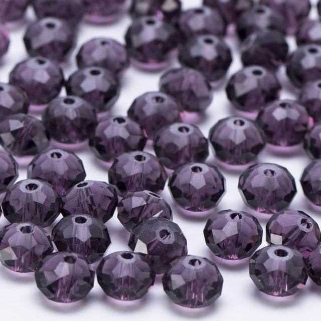4 6 8 10mm Czech Rondelle Crystal Beads Faceted Glass Beads Bulk Wholesale Loose Spacer Bead for Jewelry Making DIY Needlework