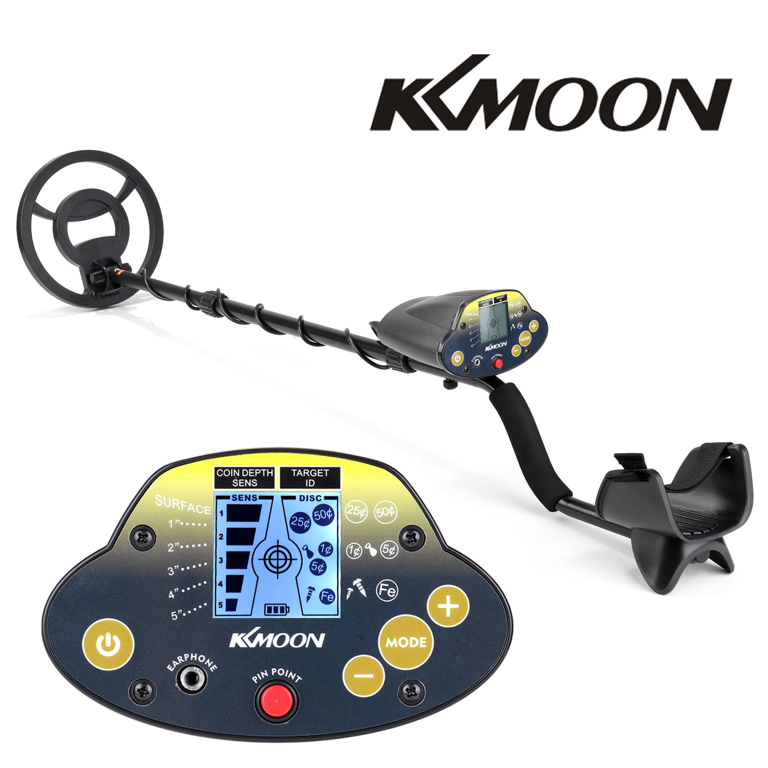 Underground Metal Detector KKmoon MD-5030KK Portable Easy Installation Metal Detecting for Adults High Sensitivity Jewelry Treasure Gold Tool Finder