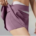 thumbnail image 4 of YHAJDS Women Summer Workout Set 2 Piece High Waist Yoga Skort with Built In Shorts Sports Bra Active, 4 of 5