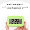 thumbnail image 4 of Kchsji Digital LED Electronic Clock Stereo Display Snooze Alarm Countdown 12/24H Switching Forward Timer Function Portable Mini Clock for Bedroom Office Study Kitchen Living Room, 4 of 8