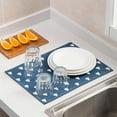 thumbnail image 2 of Coofit Dish Drying Mat Fabric Absorbent Coral Fleece Soft Kitchen Hot Pad Draining Mat, 2 of 10