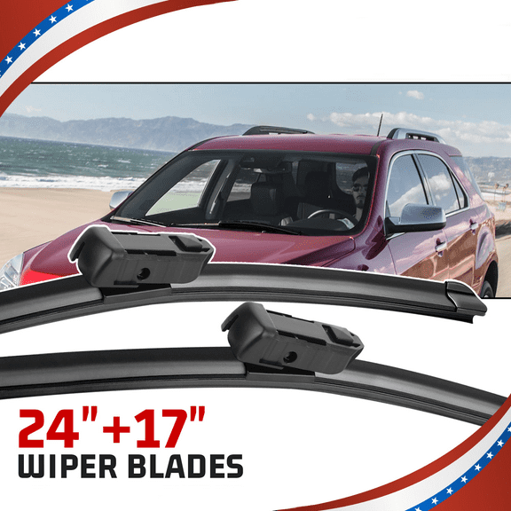 GMC Terrain 2010-2017, Ford Kuga MK1 2008-2012 Windshield Wiper Blades Top Lock 24" 17"