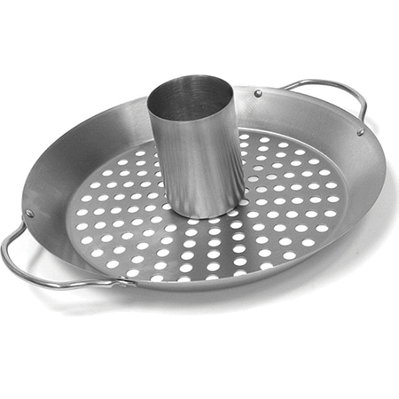 Charcoal Coal Wok - Charcoal Companion Stainless Steel Convertible Wok & Vertical Roaster CC 3097