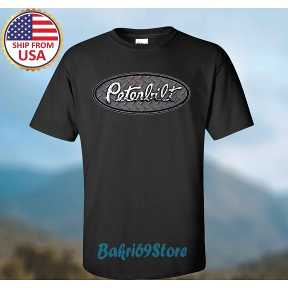 RARE PETERBILT Silver Men's Black Size S-5XL